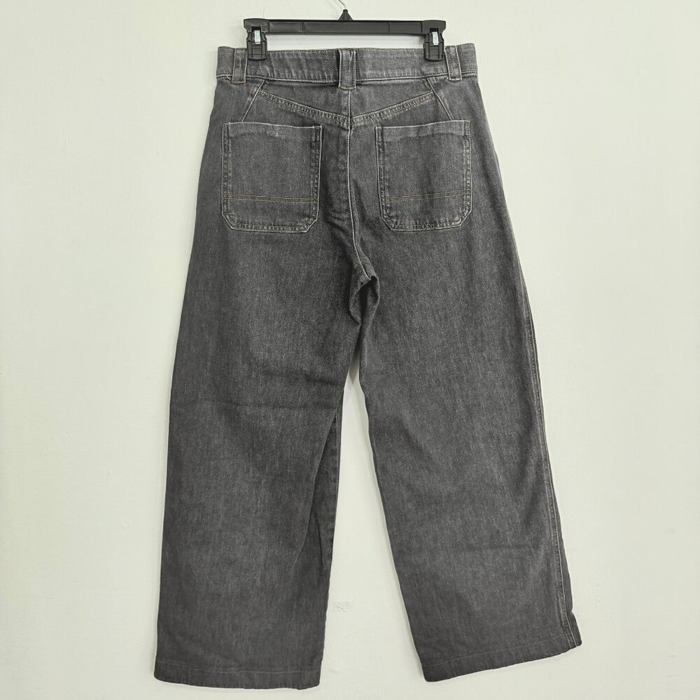 Democracy High Rise Wide Leg Jeans Womens Size 12 Charcoal Denim - Picture 2 of 8